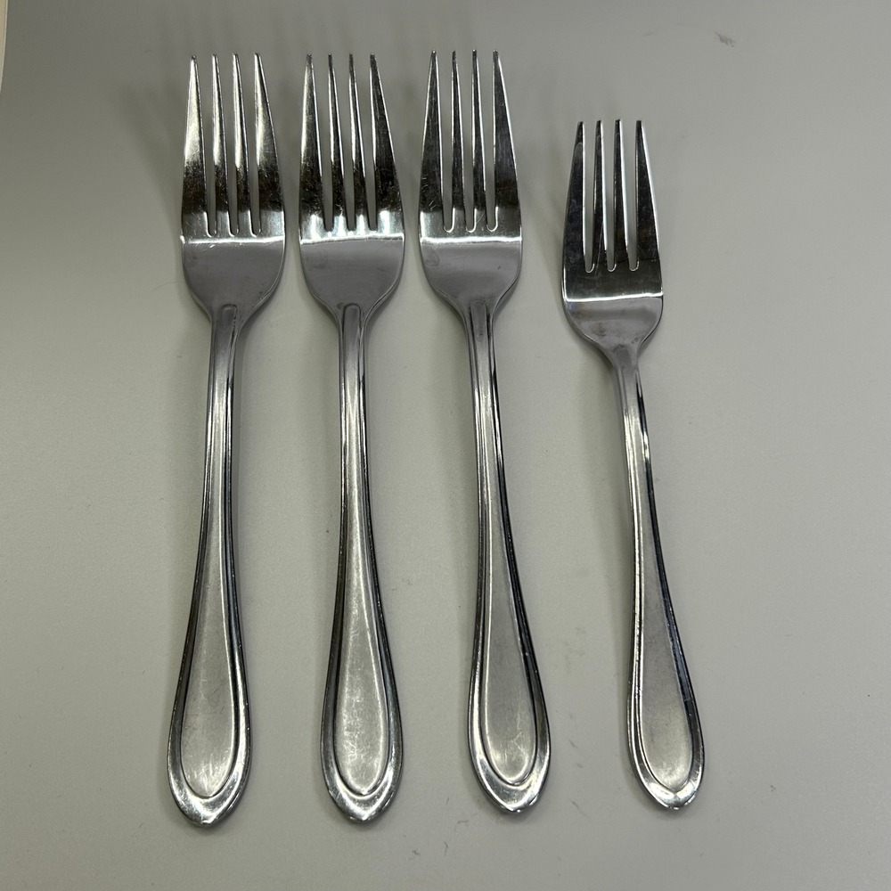 Oneida Joanne Dinner Salad Fork 8" Set 4 Stainless Steel Replacement Flatware